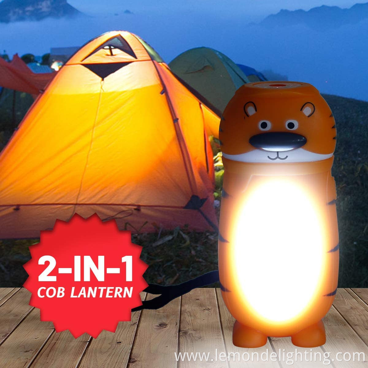 Caricature fauna outdoor flashlight